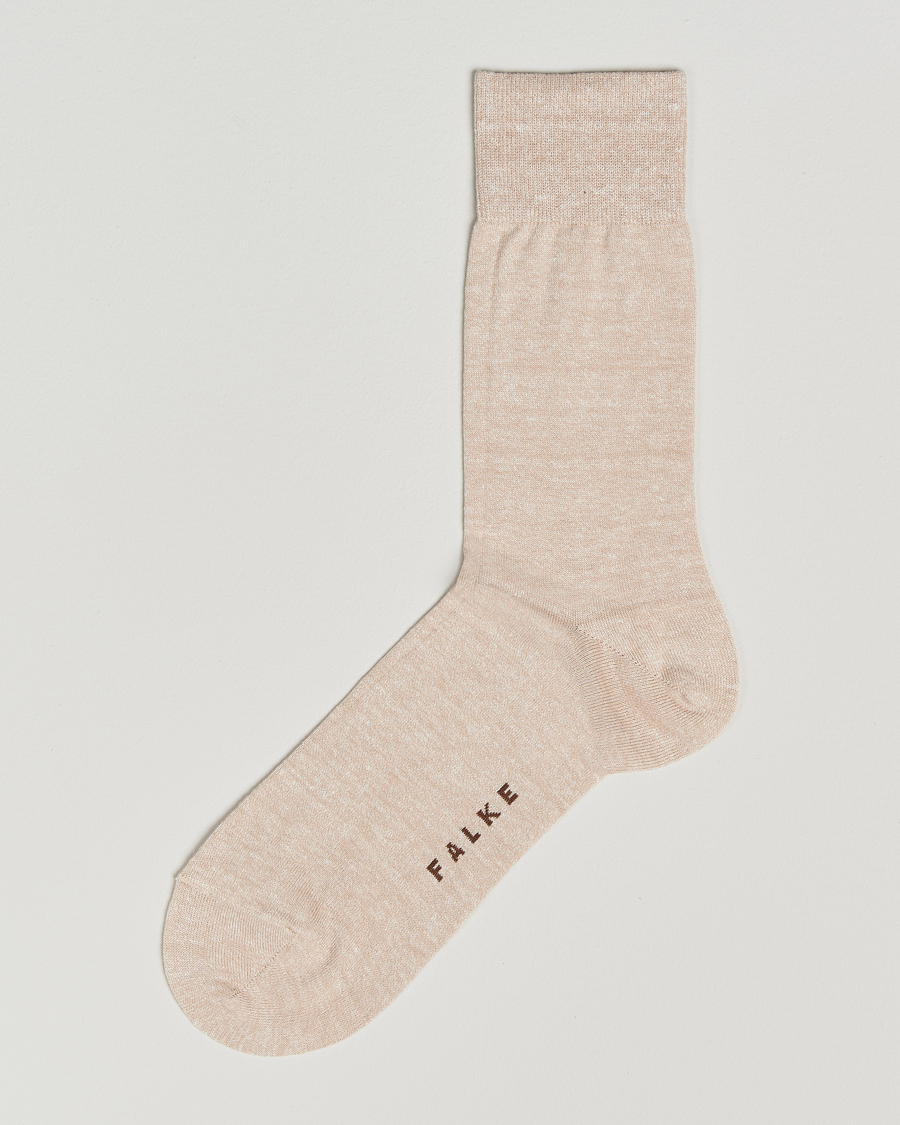 Mies | Alusvaatteet | Falke | Panama Linen/Cotton Sock Creme