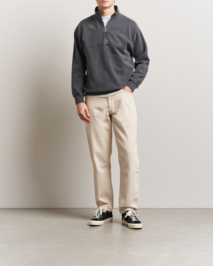 Mies | Puserot | Colorful Standard | Classic Organic Half-Zip Faded Black