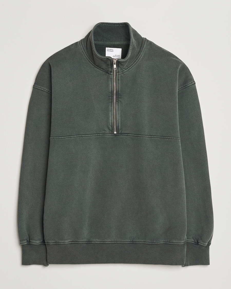 Mies | Puserot | Colorful Standard | Classic Organic Half-Zip Midnight Forest