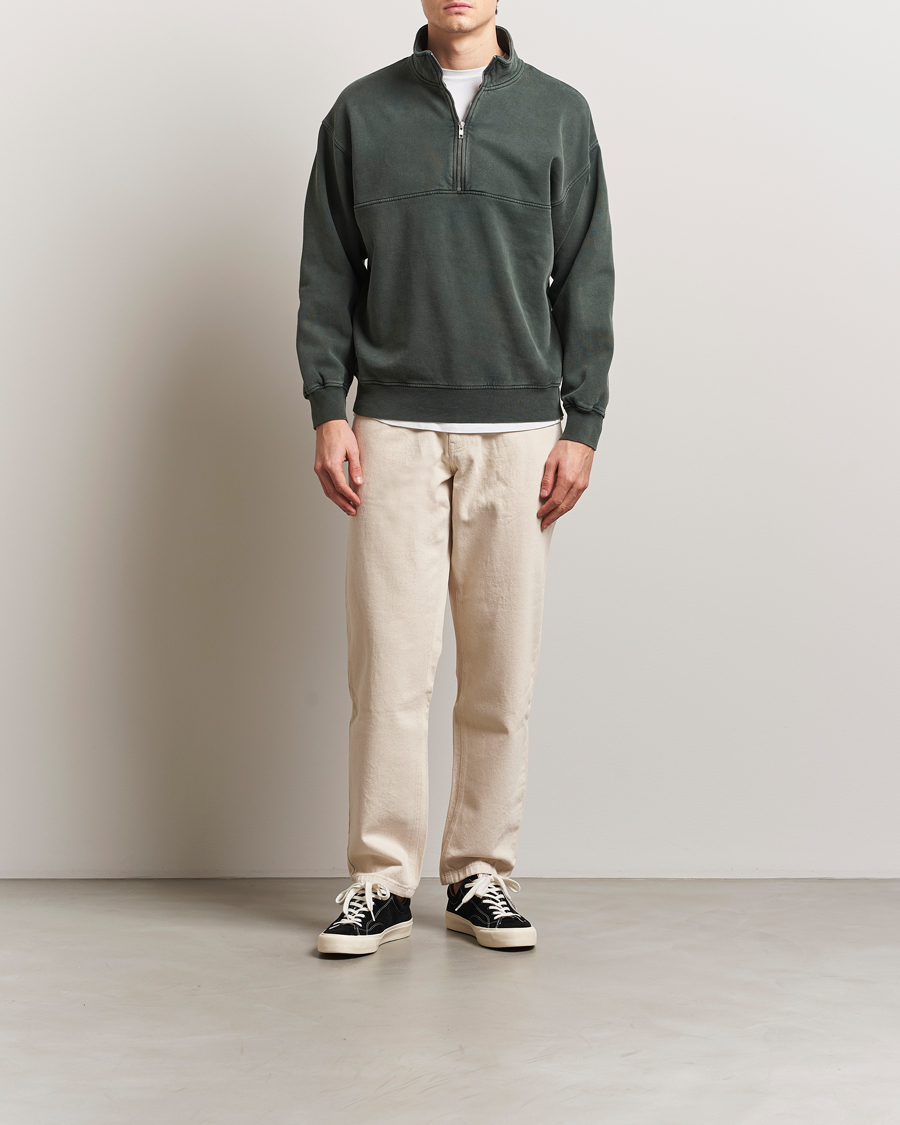 Mies | Puserot | Colorful Standard | Classic Organic Half-Zip Midnight Forest