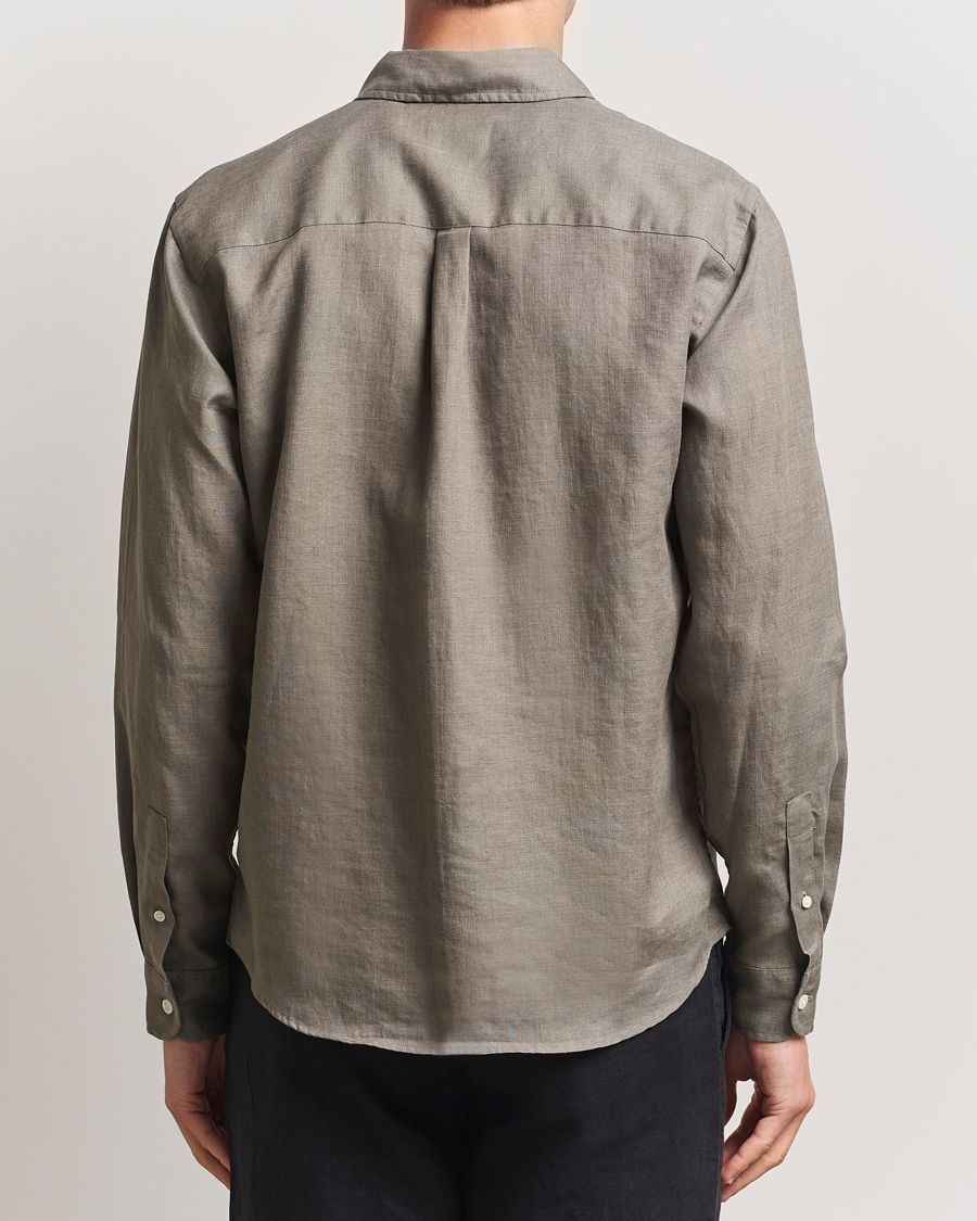 Mies | Kauluspaidat | Colorful Standard | Garment Dyed Linen Shirt Dusty Olive