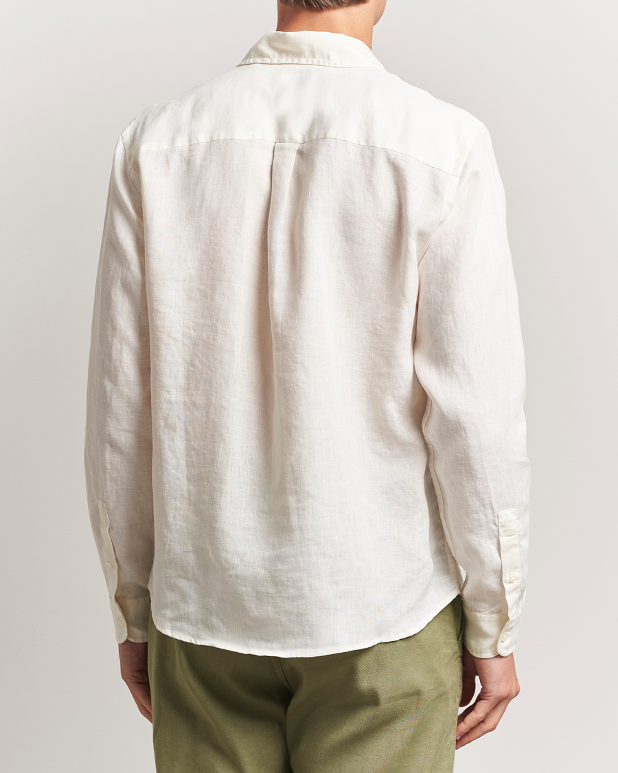 Mies | Kauluspaidat | Colorful Standard | Garment Dyed Linen Shirt Ivory White