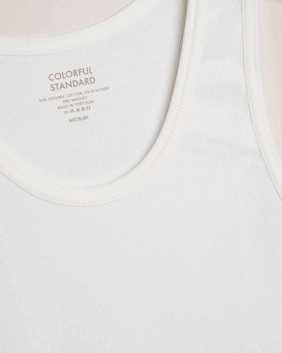Mies | T-paidat | Colorful Standard | Organic Rib Tank Top Optical White