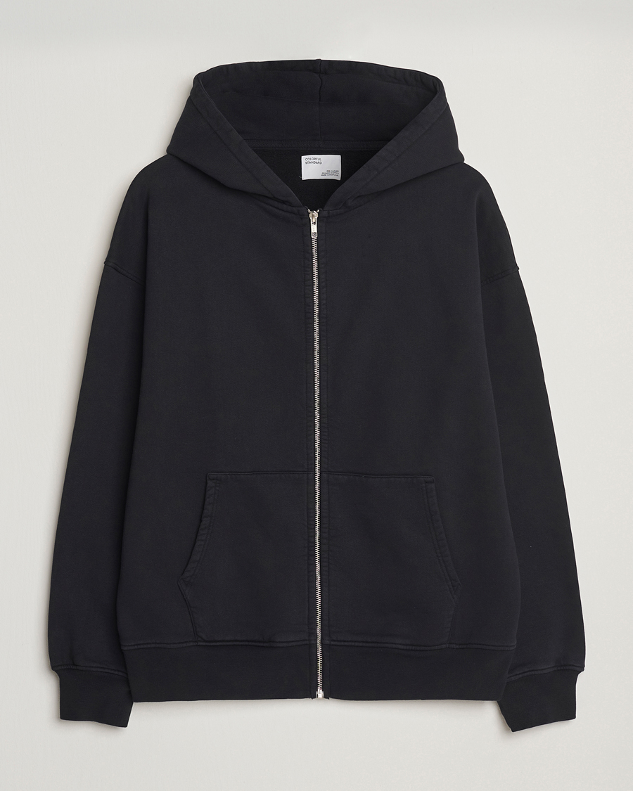Mies | Puserot | Colorful Standard | Classic Organic Full Zip Hoodie Deep Black