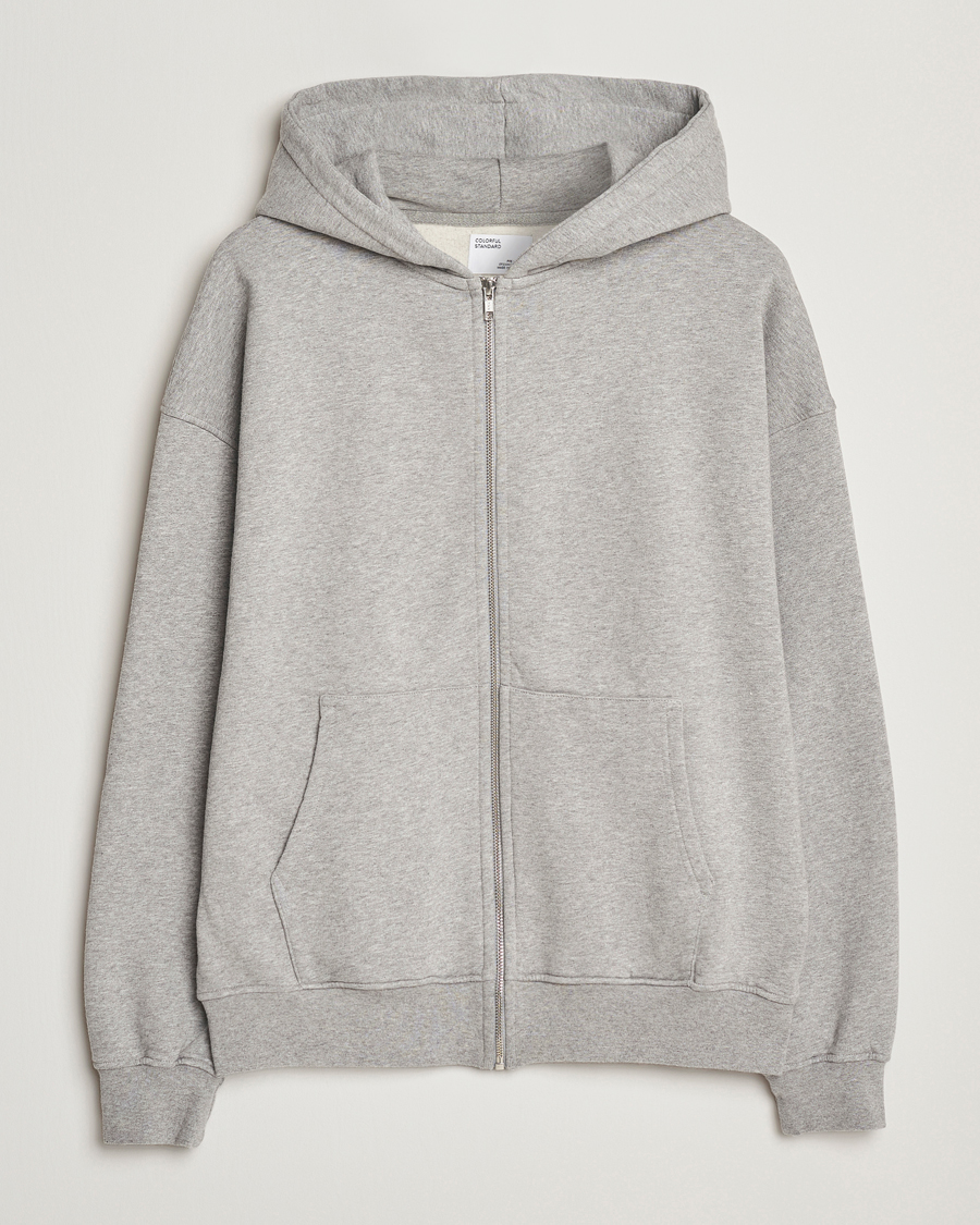 Mies | Puserot | Colorful Standard | Classic Organic Full Zip Hoodie Heather Grey