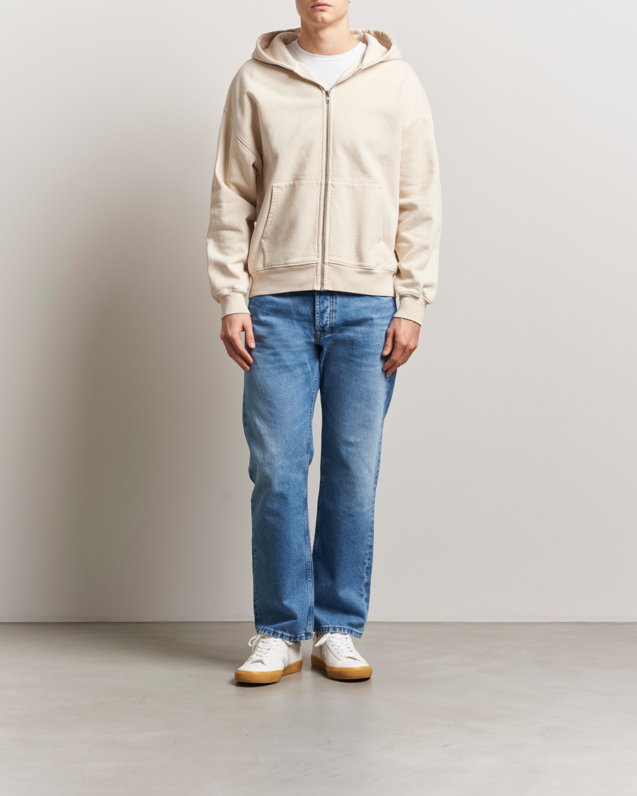 Mies | Puserot | Colorful Standard | Organic Full Zip Hoodie Ivory White