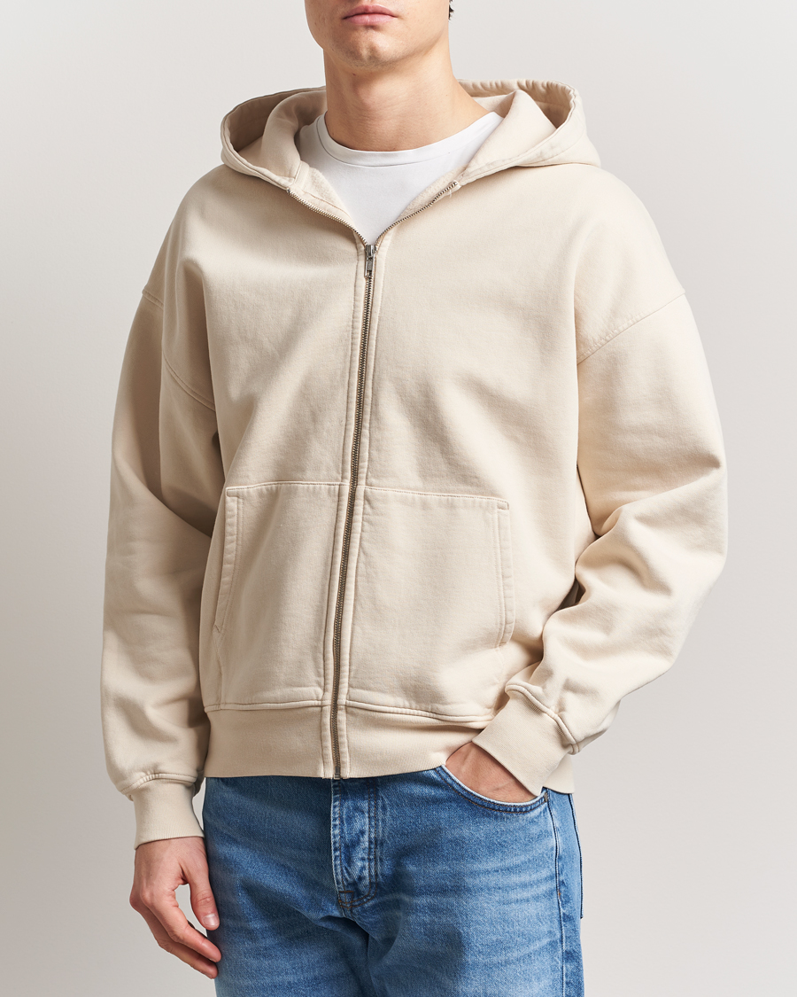 Mies | Puserot | Colorful Standard | Organic Full Zip Hoodie Ivory White
