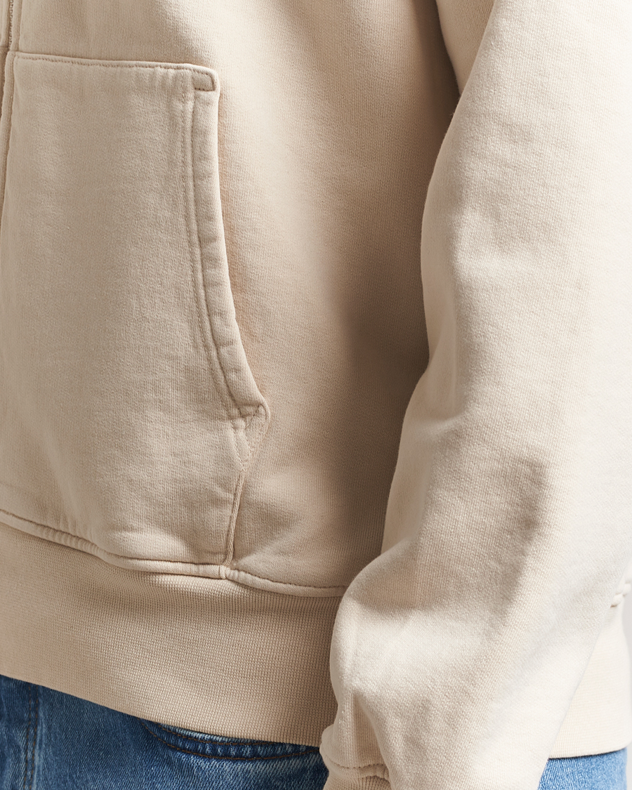 Mies | Puserot | Colorful Standard | Organic Full Zip Hoodie Ivory White