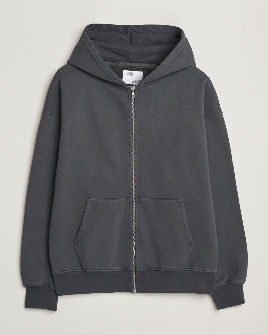 Mies | Puserot | Colorful Standard | Classic Organic Full Zip Hoodie Lava Grey