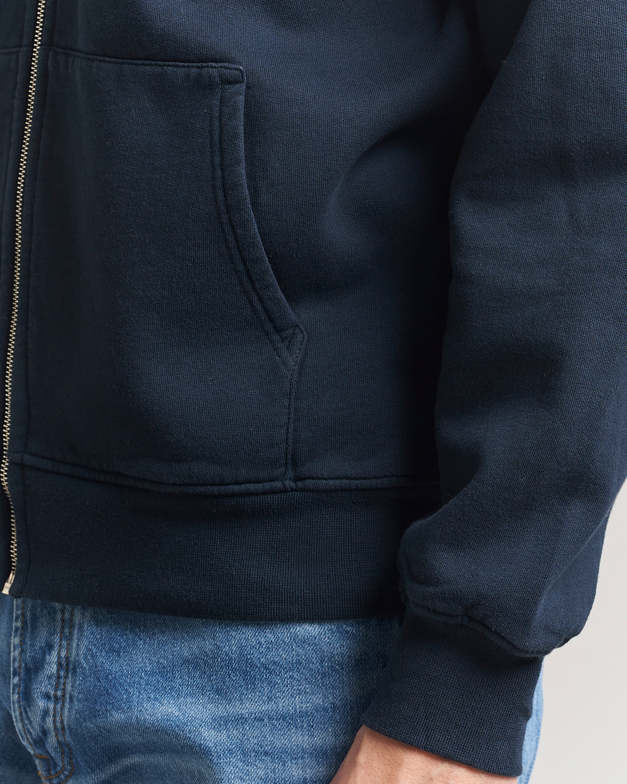 Mies | Puserot | Colorful Standard | Classic Organic Full Zip Hoodie Navy Blue