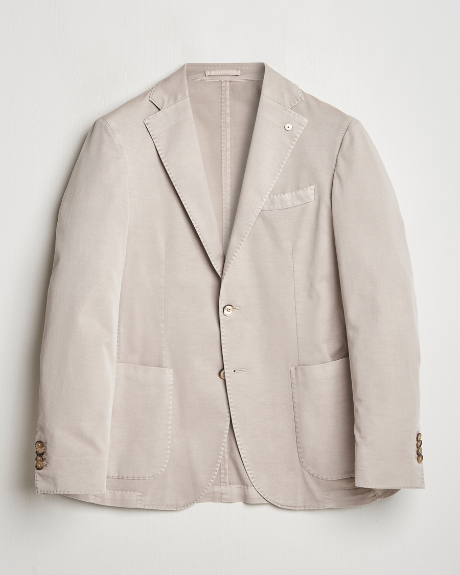 Mies | Pikkutakit | L.B.M. 1911 | Jack Regular Fit Cotton Stretch Blazer Beige