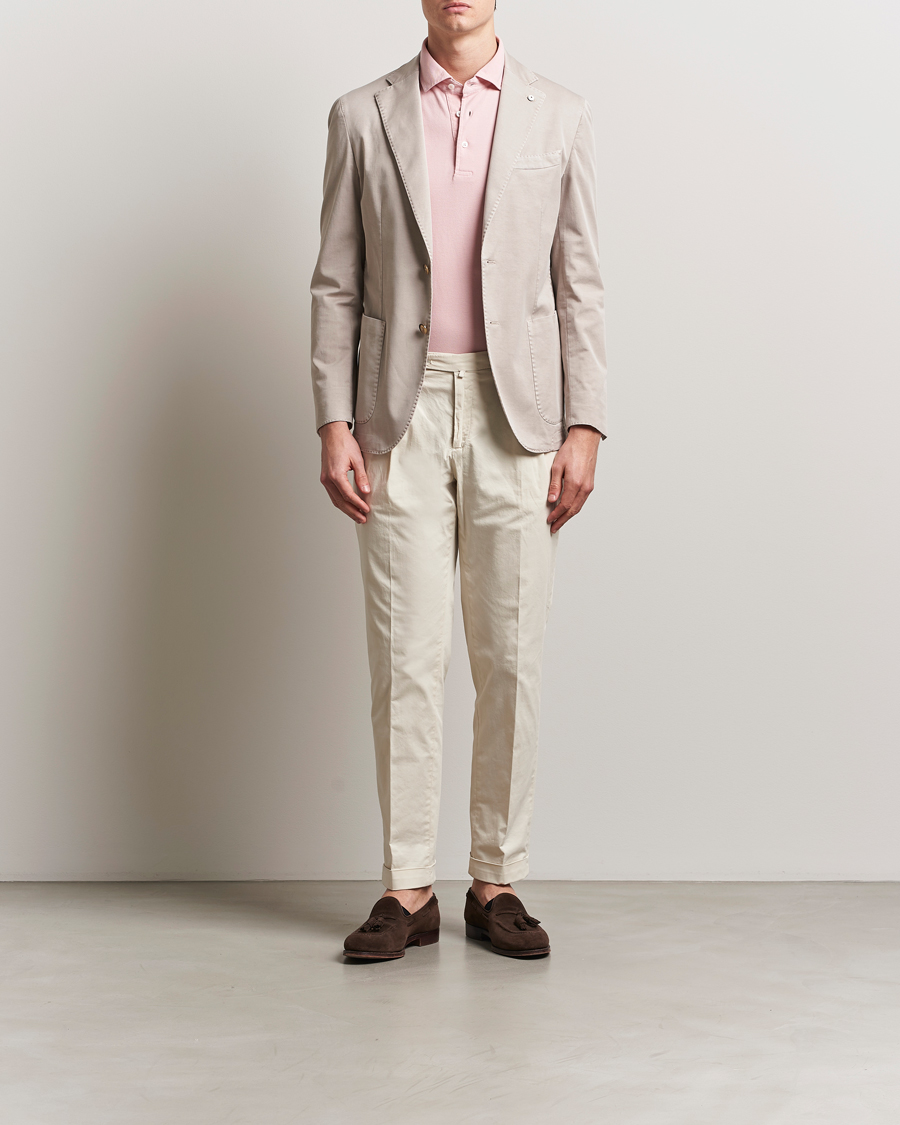 Mies | Pikkutakit | L.B.M. 1911 | Jack Regular Fit Cotton Stretch Blazer Beige