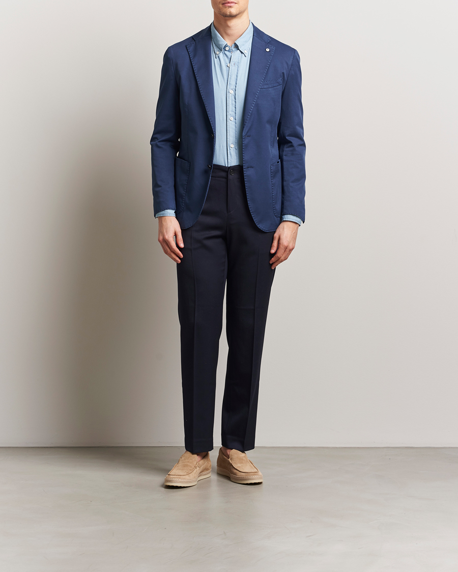 Mies | Pikkutakit | L.B.M. 1911 | Jack Regular Fit Cotton Stretch Blazer Navy