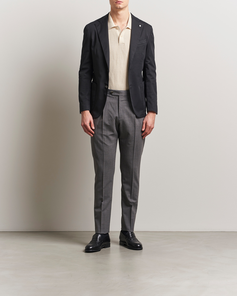 Mies | Pikkutakit | L.B.M. 1911 | Jack Regular Fit Cotton Stretch Blazer Black