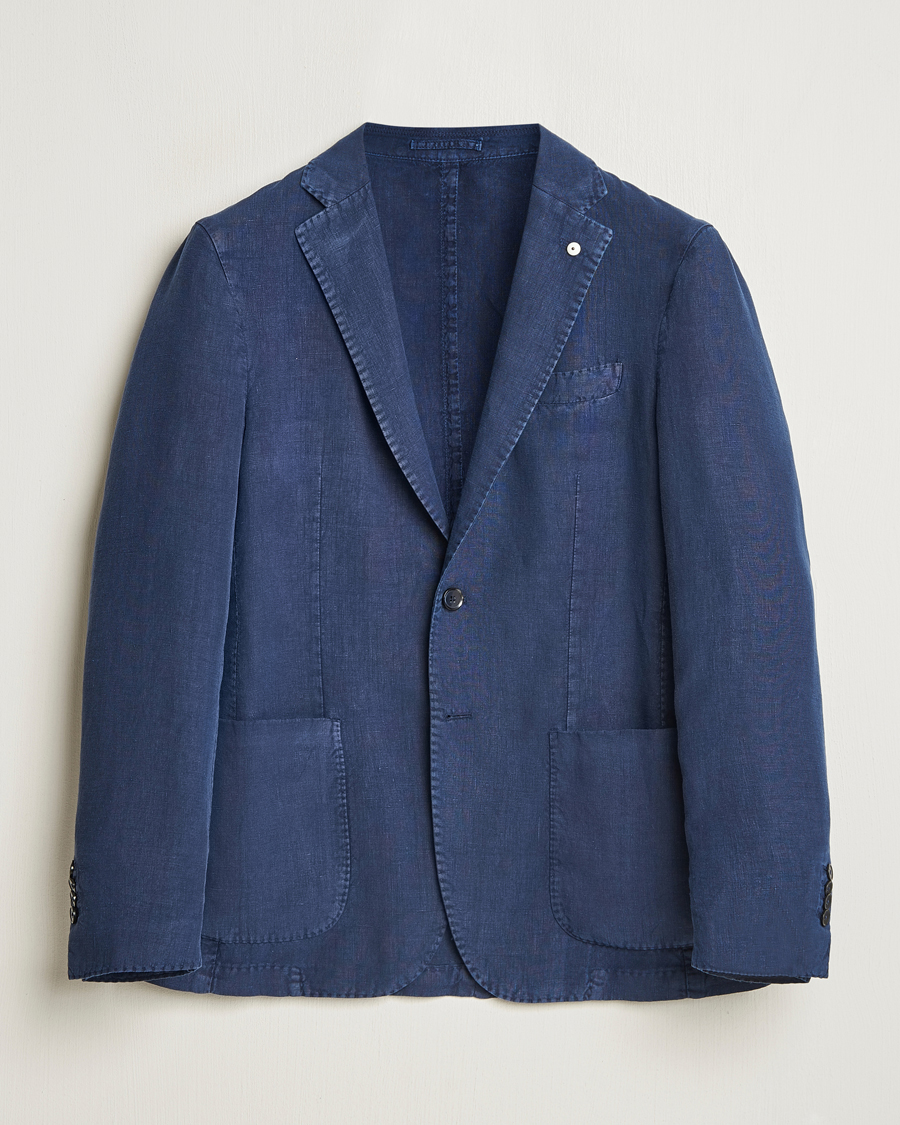 Mies | Pikkutakit | L.B.M. 1911 | Jack Regular Fit Linen Blazer Navy