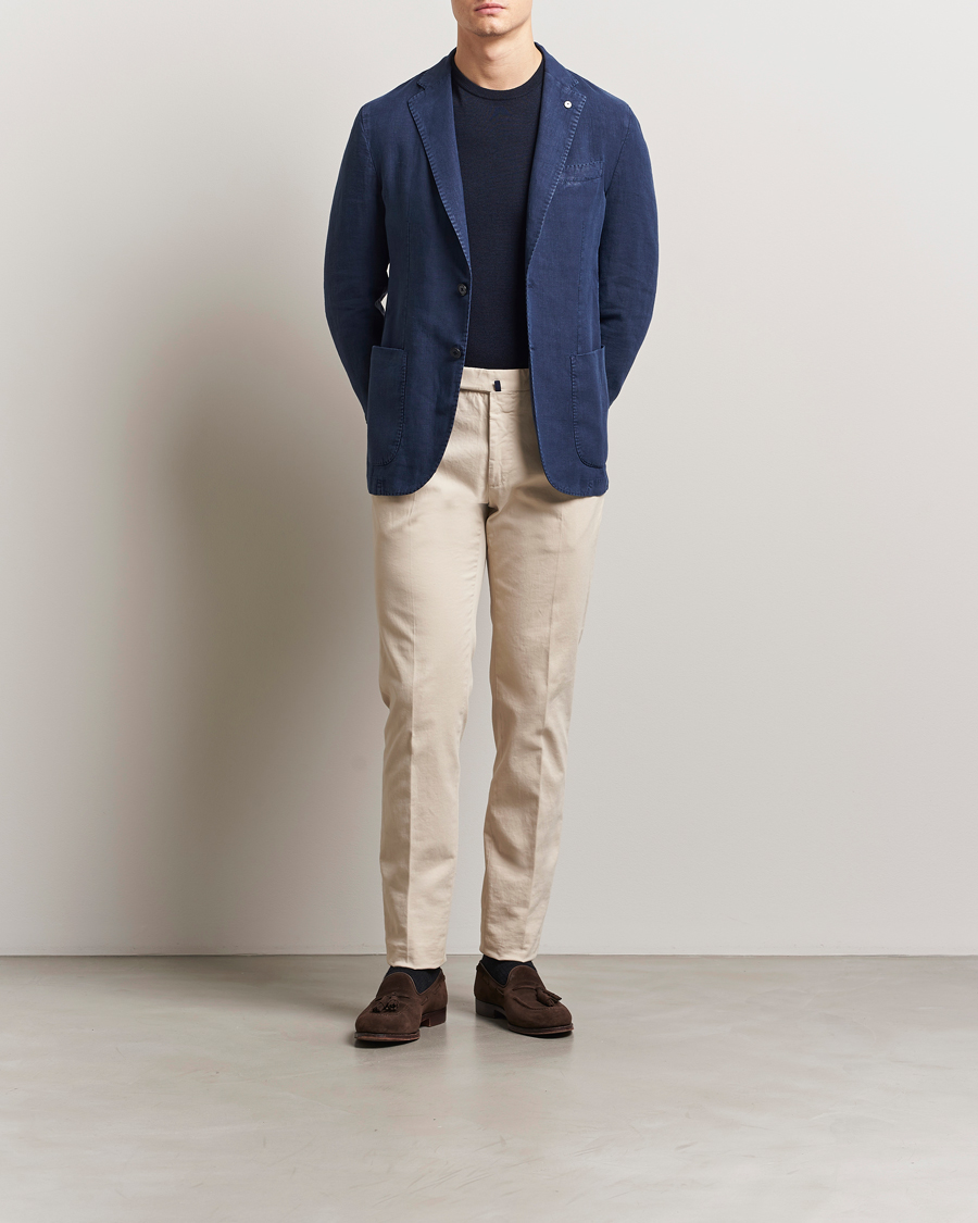 Mies | Pikkutakit | L.B.M. 1911 | Jack Regular Fit Linen Blazer Navy