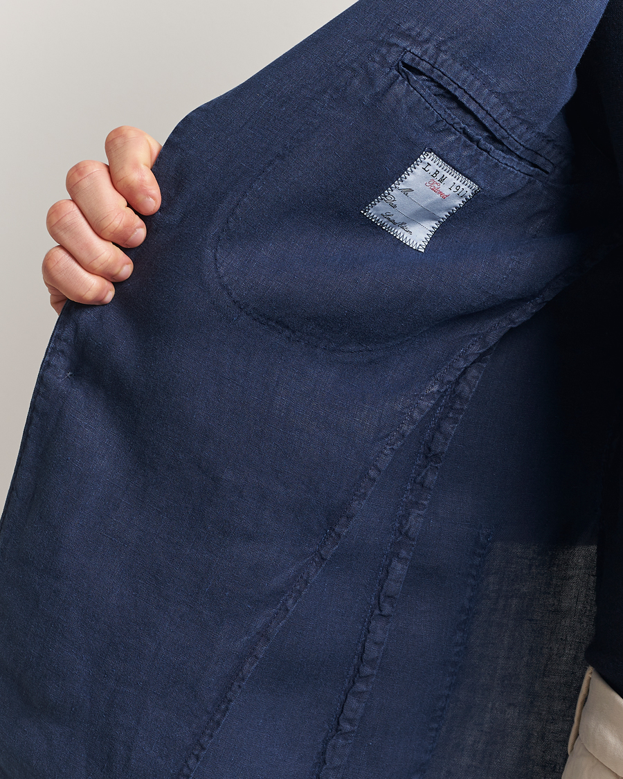 Mies | Pikkutakit | L.B.M. 1911 | Jack Regular Fit Linen Blazer Navy