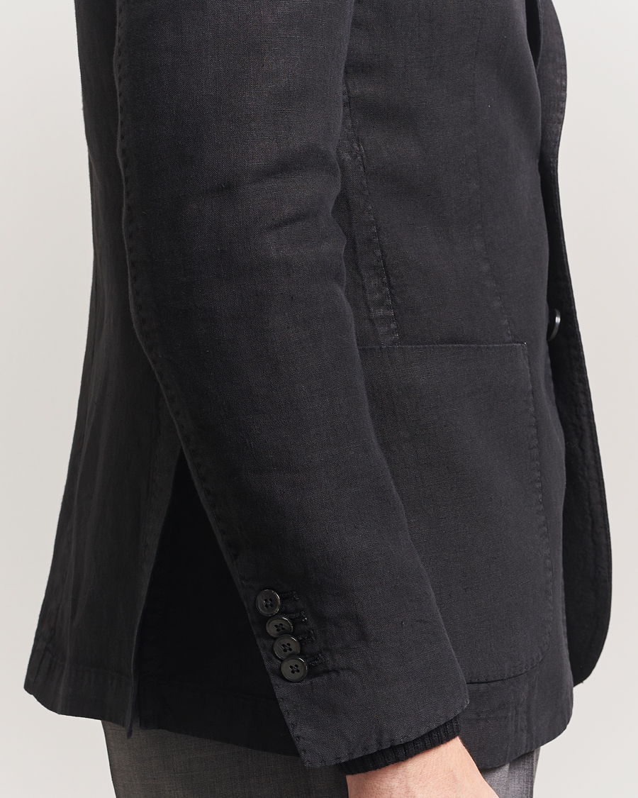 Mies | Pikkutakit | L.B.M. 1911 | Jack Regular Fit Linen Blazer Black