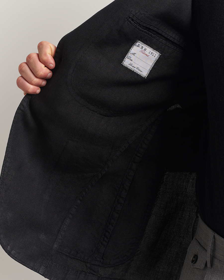 Mies | Pikkutakit | L.B.M. 1911 | Jack Regular Fit Linen Blazer Black
