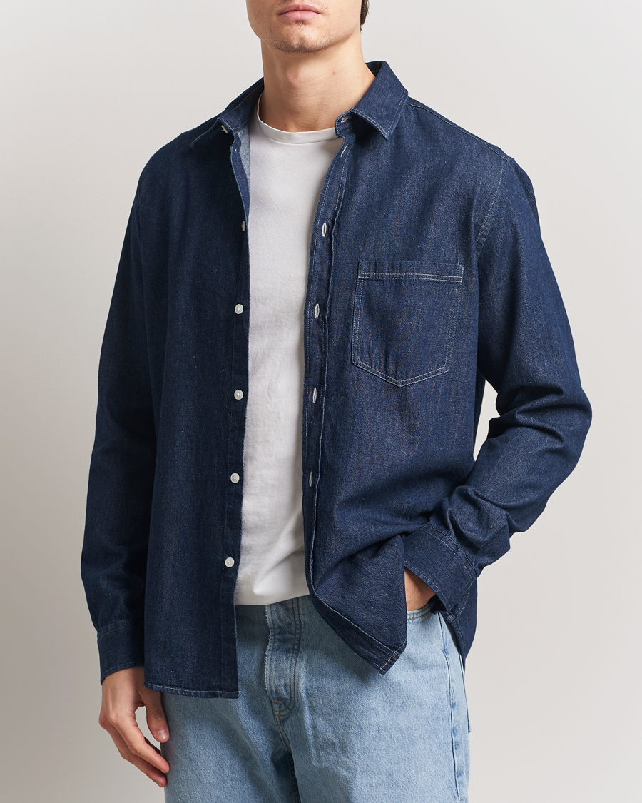 Mies | Kauluspaidat | Samsøe Samsøe | Ryan Chambray Shirt Salute Blue