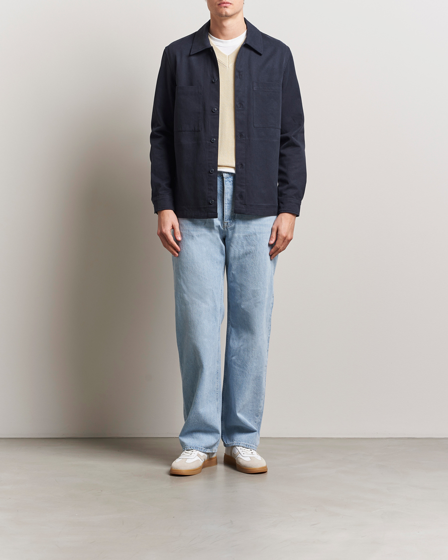 Mies | Kauluspaidat | Samsøe Samsøe | Sataka Overshirt Salute Blue
