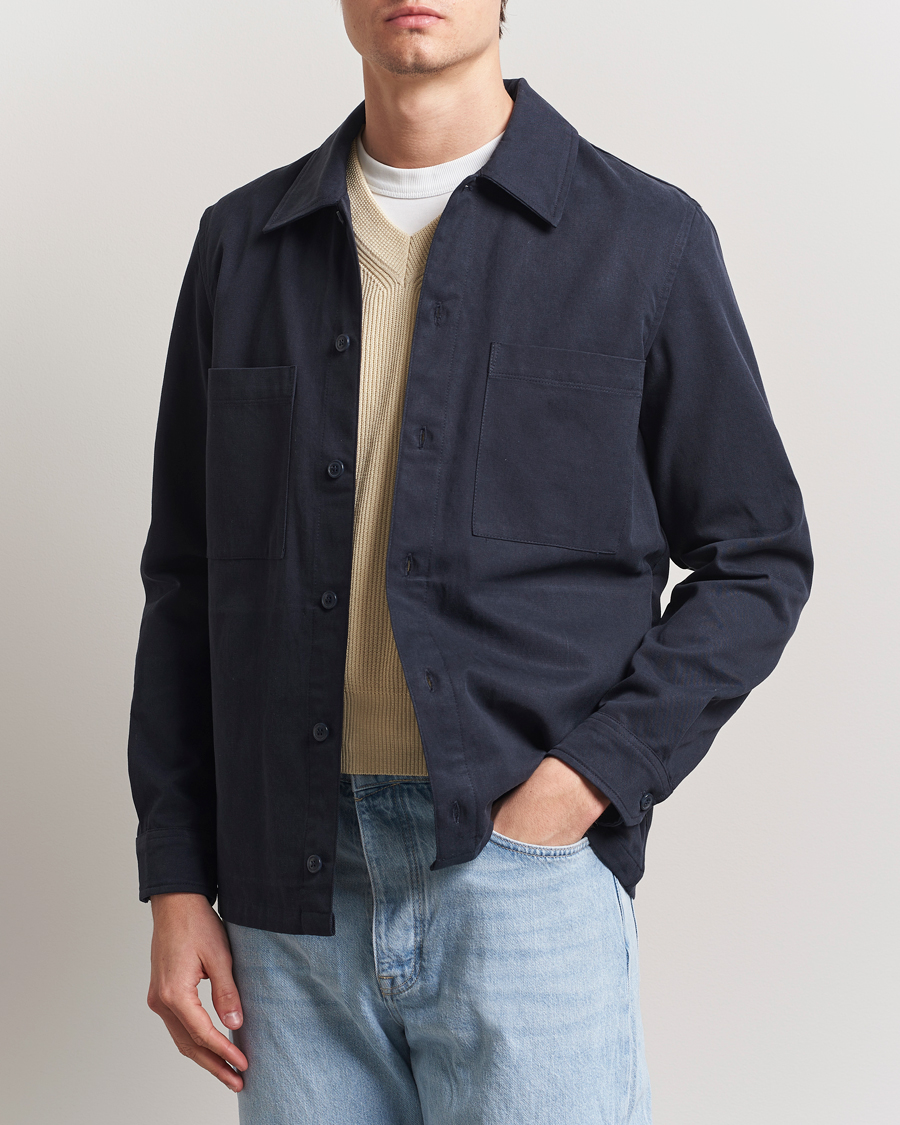 Mies | Kauluspaidat | Samsøe Samsøe | Sataka Overshirt Salute Blue