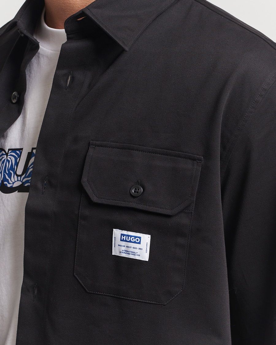 Mies | Kauluspaidat | HUGO | Ekyno Workwear Short Sleeve Shirt Black