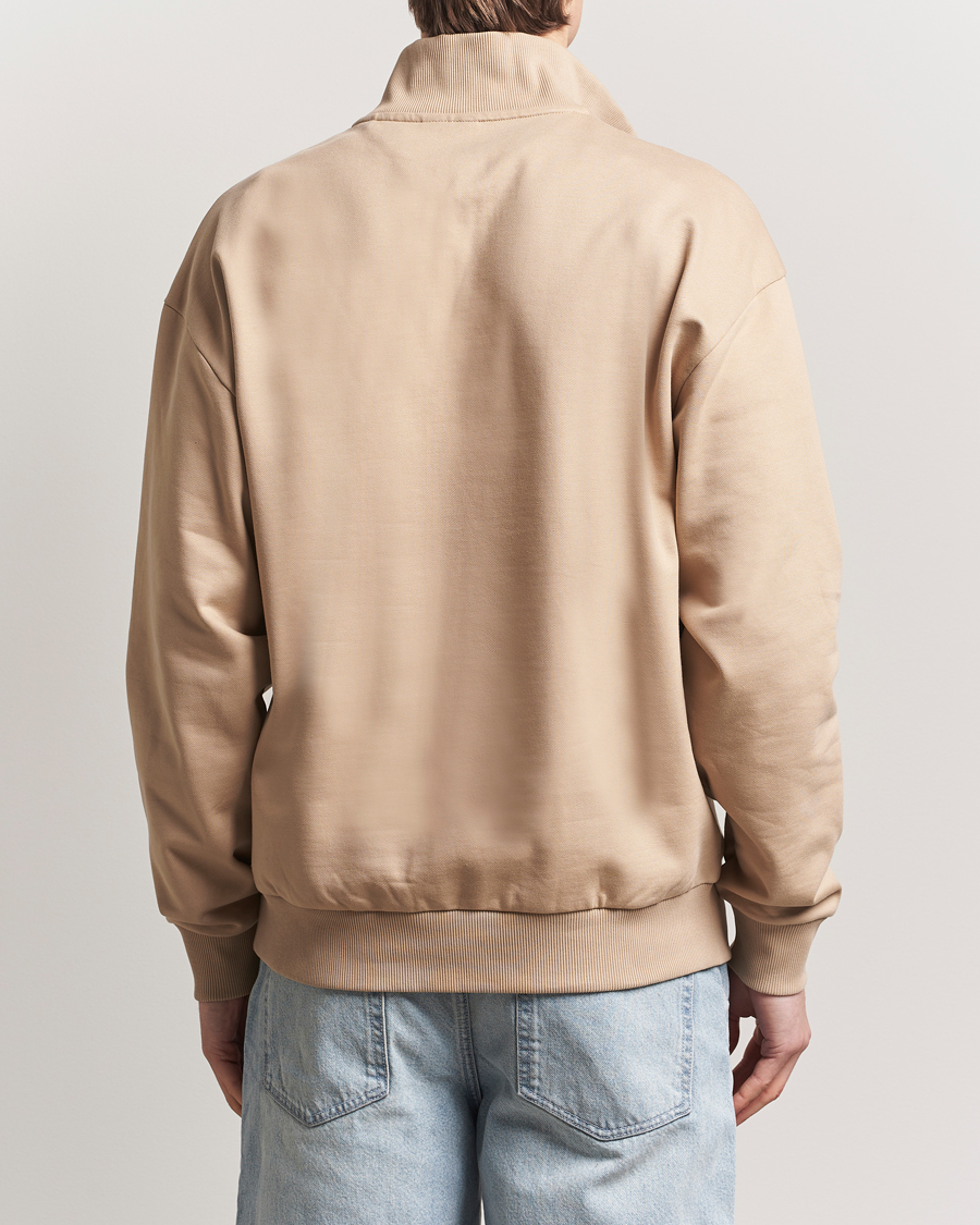 Mies | Puserot | HUGO | Neeler Half Zip Sweatshirt Medium Beige