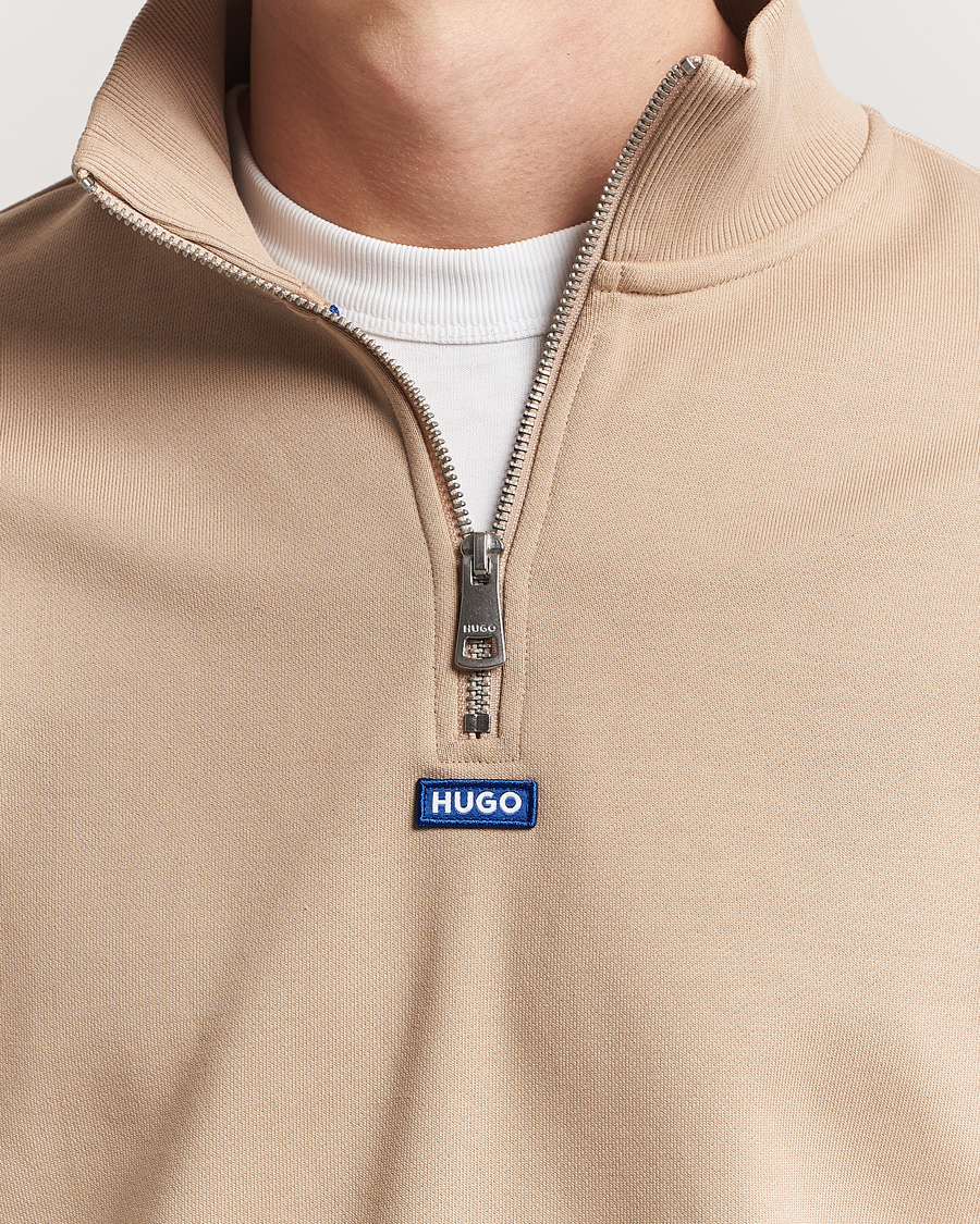 Mies | Puserot | HUGO | Neeler Half Zip Sweatshirt Medium Beige