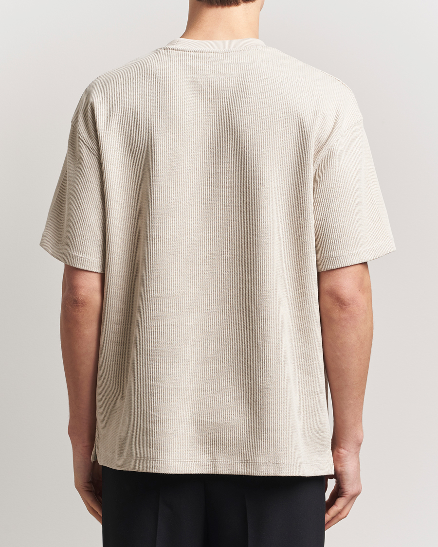 Mies | T-paidat | HUGO | Waffle Crew Neck T-Shirt Open White