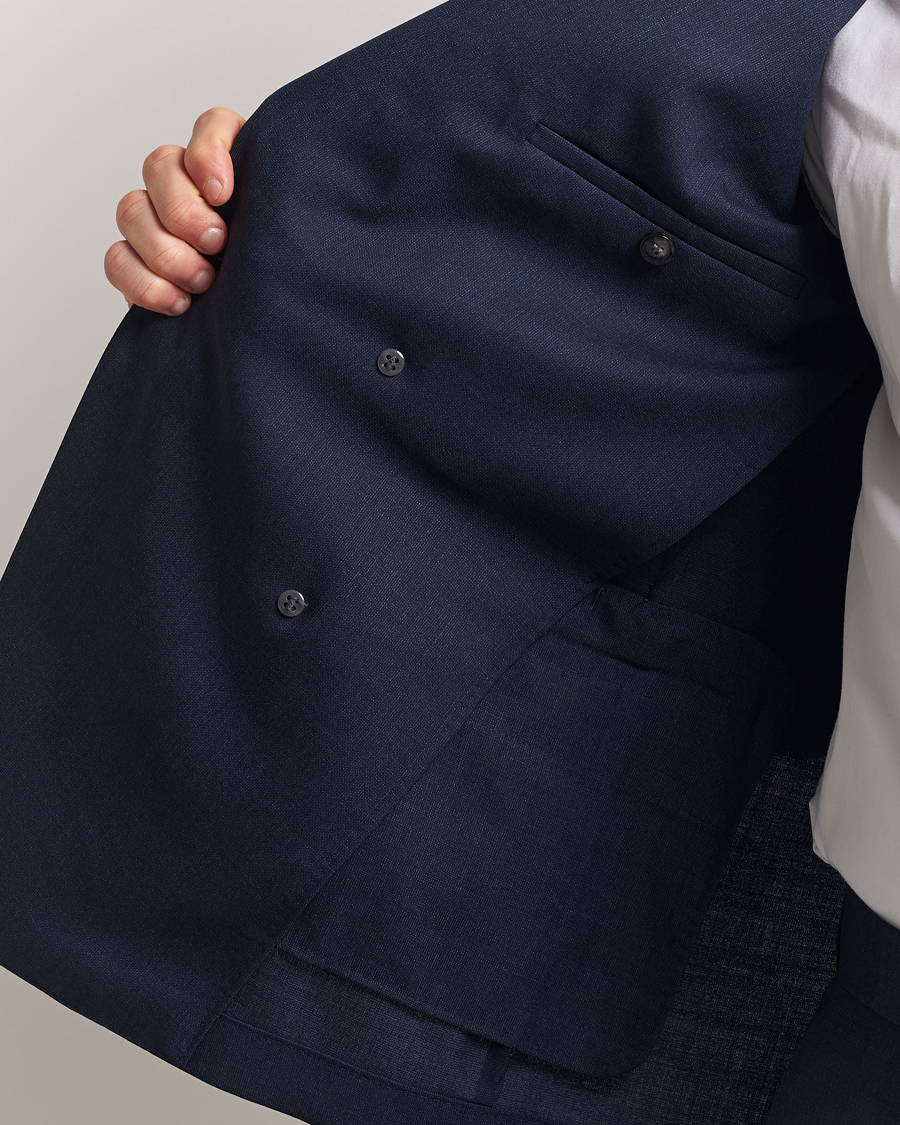 Mies | Puvut | BOSS BLACK | Huge Wool Double Breasted Suit Navy