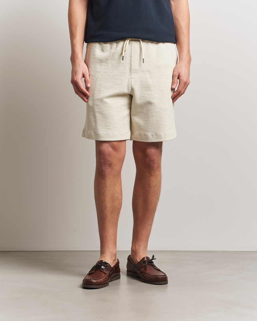 Mies | Shortsit | BOSS BLACK | Leoni Terry Sweatshorts Open White
