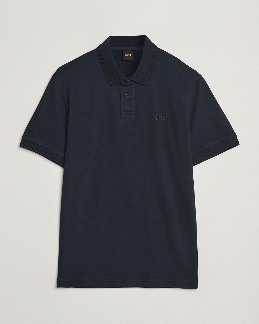 Mies | Pikeet | BOSS ORANGE | Interlock Polo Dark Blue