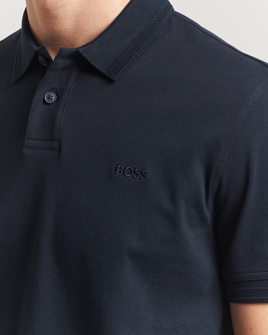 Mies | Pikeet | BOSS ORANGE | Interlock Polo Dark Blue