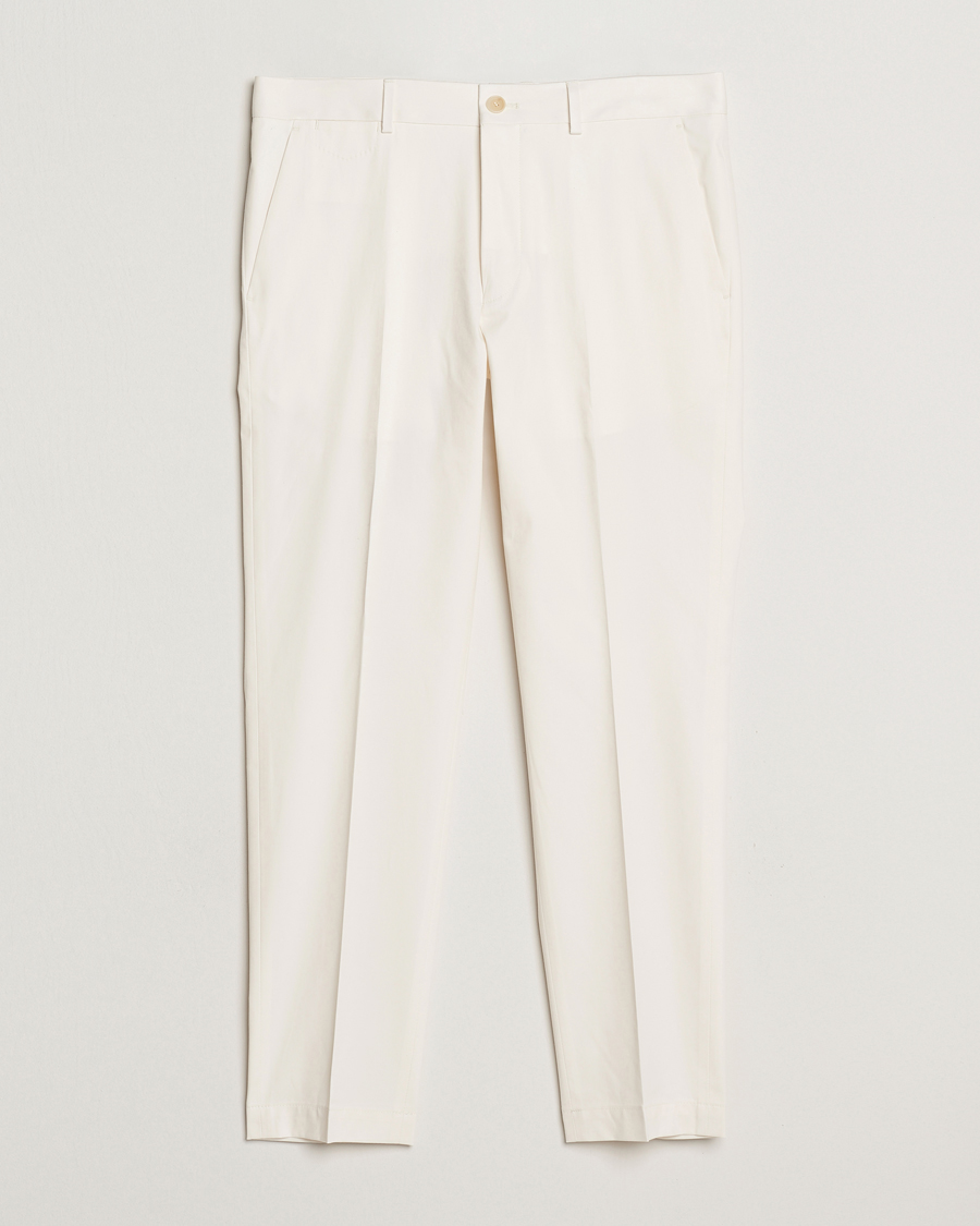 Mies | Housut | BOSS CAMEL | Kaiton Cotton Pleated Trousers Open White