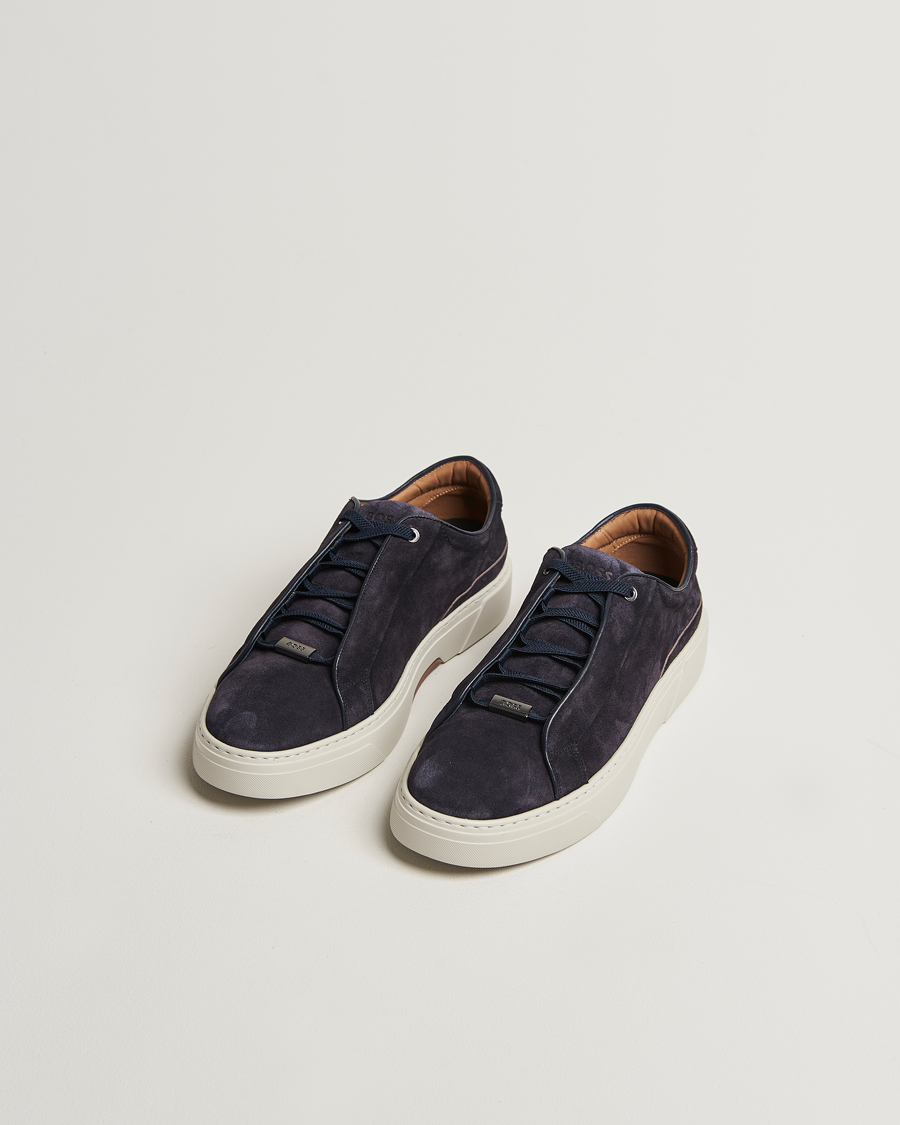 Mies | Tennarit | BOSS CAMEL | Gary Suede Sneaker Dark Blue