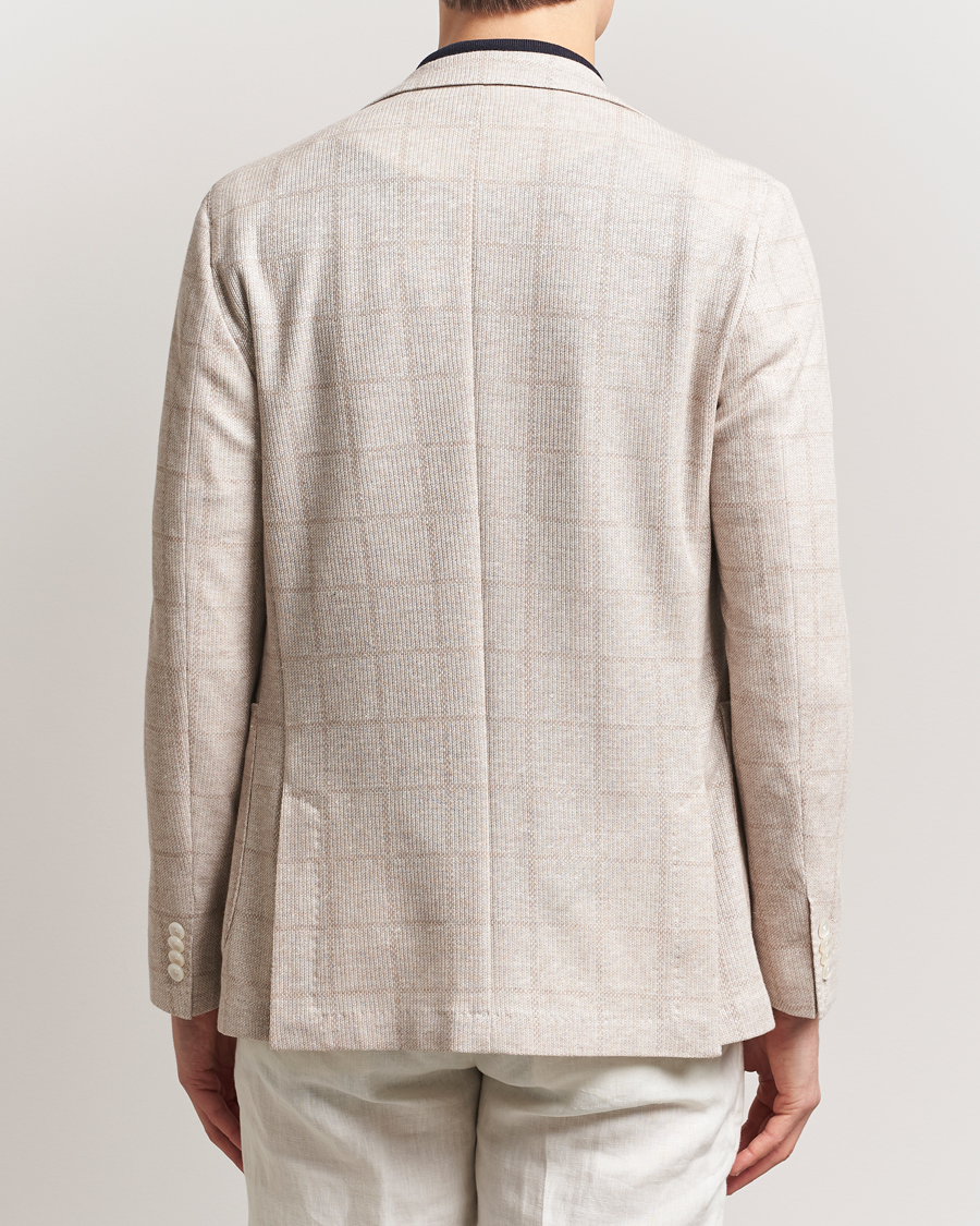 Mies | Pikkutakit | BOSS BLACK | Hanry Checked Jersey Patch Pocket Blazer Open White