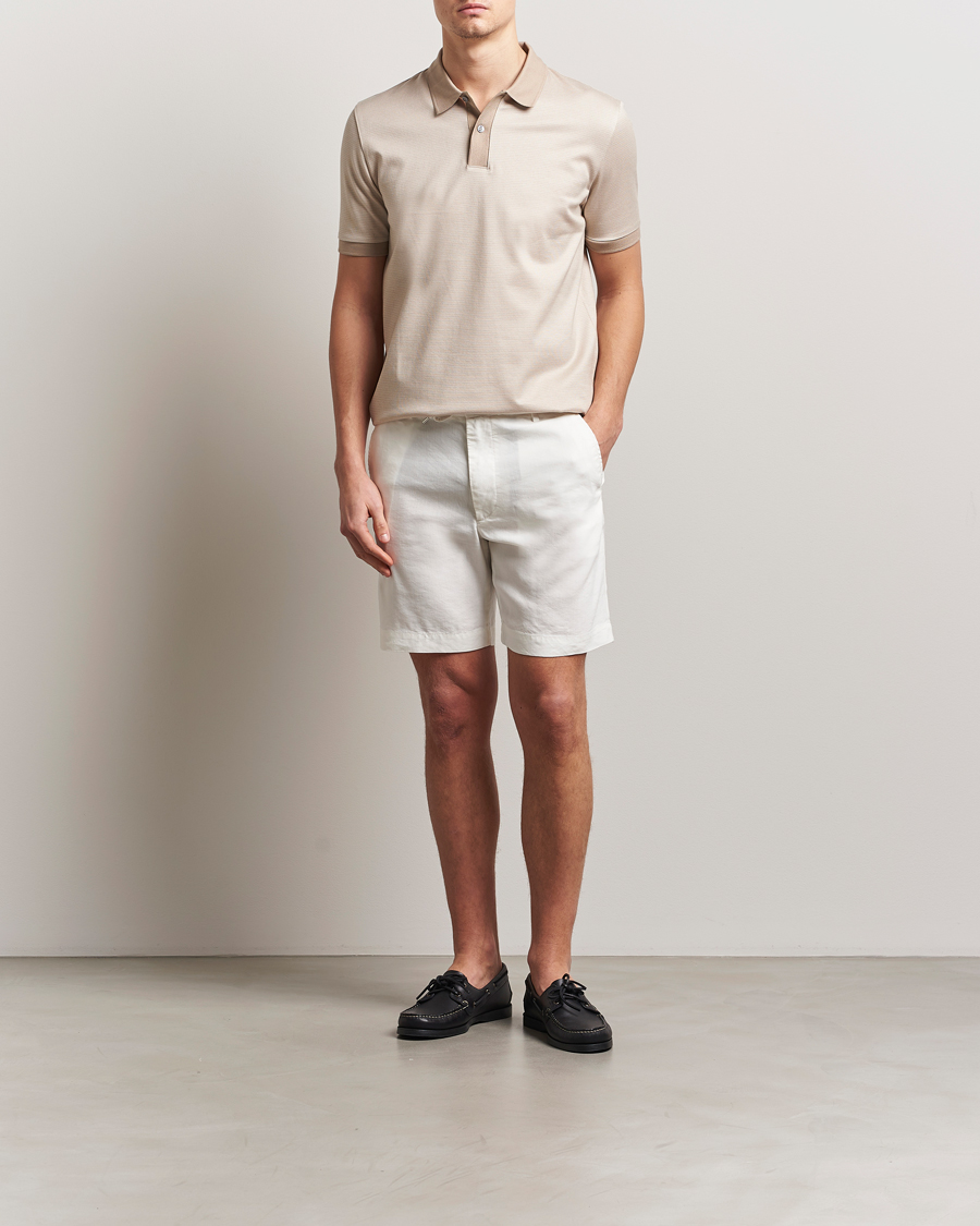 Mies | Shortsit | BOSS BLACK | Kane Linen/Cotton Drawstring Shorts White