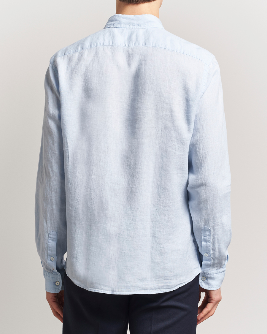 Mies | Kauluspaidat | BOSS BLACK | Liam Linen Shirt Light Blue