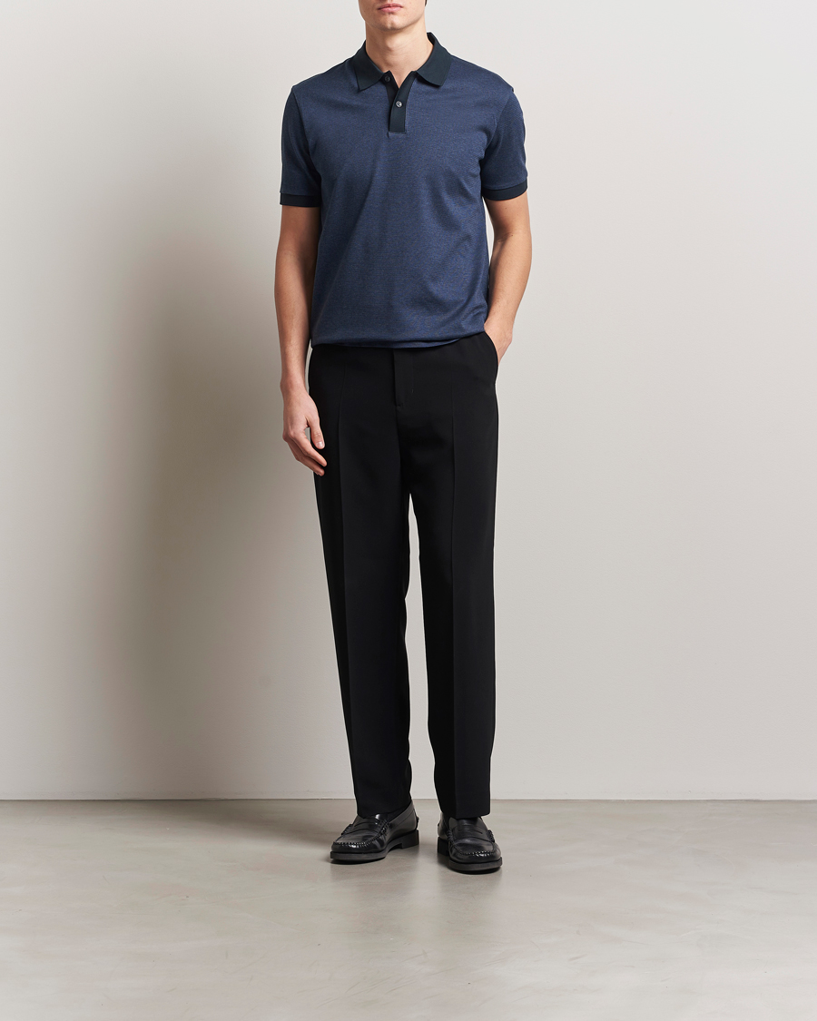 Mies | Pikeet | BOSS BLACK | Parlay Jersey Polo Dark Blue