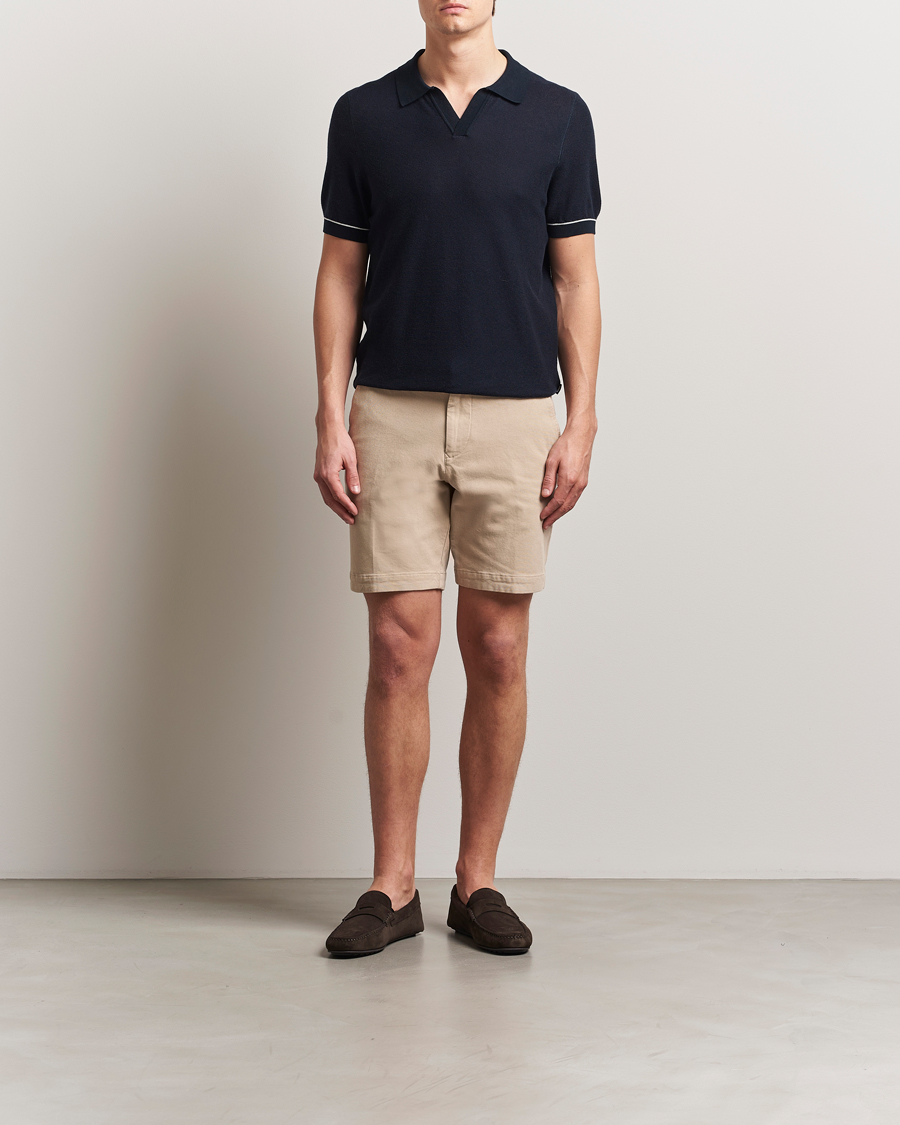 Mies | Pikeet | BOSS BLACK | Jianluca Cotton/Lyocell Knitted Polo Dark Blue