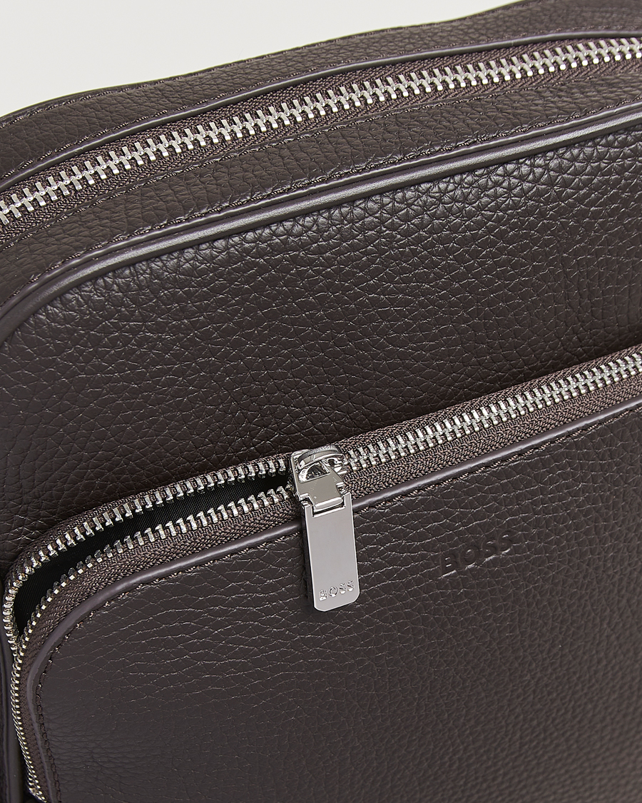 Mies | BOSS BLACK Crosstown Zip Bag Dark Brown | BOSS BLACK | Crosstown Zip Bag Dark Brown