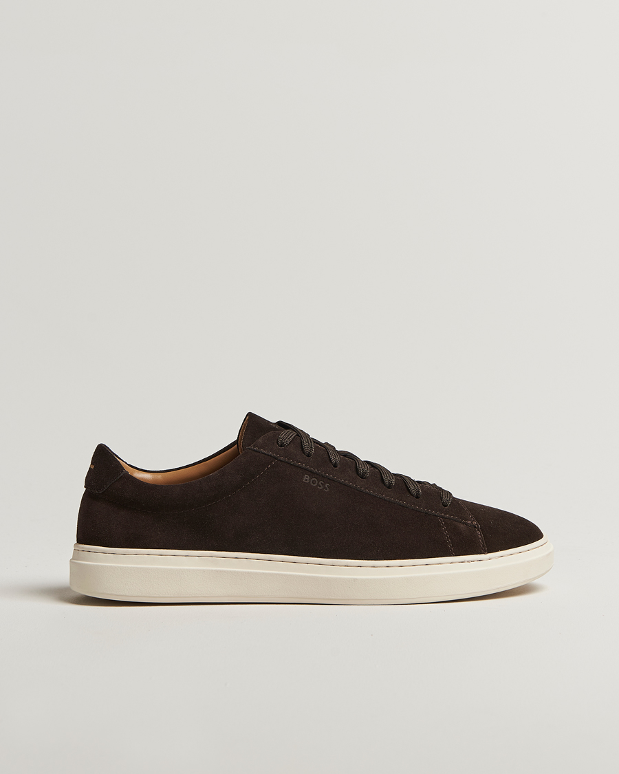 Mies | BOSS BLACK Kieran Suede Sneaker Dark Brown | BOSS BLACK | Kieran Suede Sneaker Dark Brown