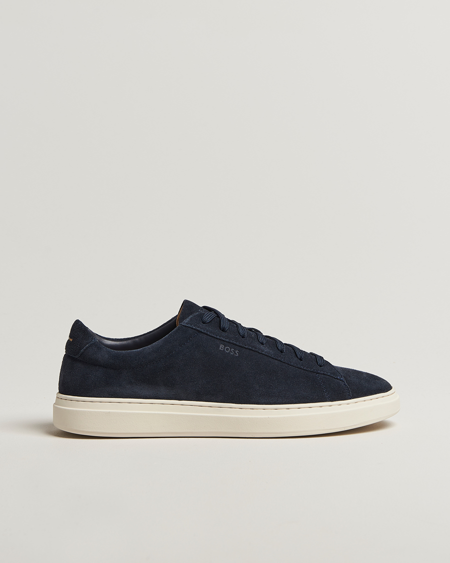 Mies | BOSS BLACK Kieran Suede Sneaker Dark Blue | BOSS BLACK | Kieran Suede Sneaker Dark Blue