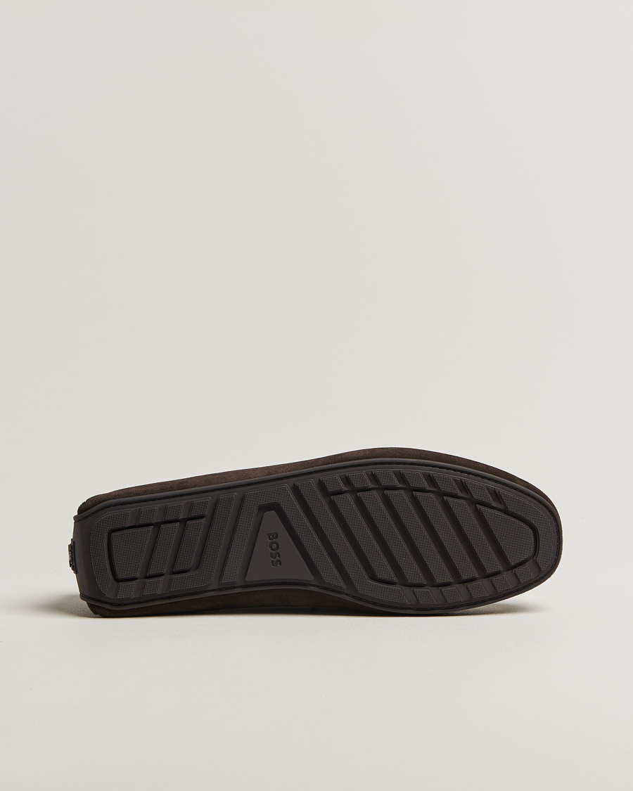 Mies | Loaferit | BOSS BLACK | Noel Suede Moccasin Dark Brown
