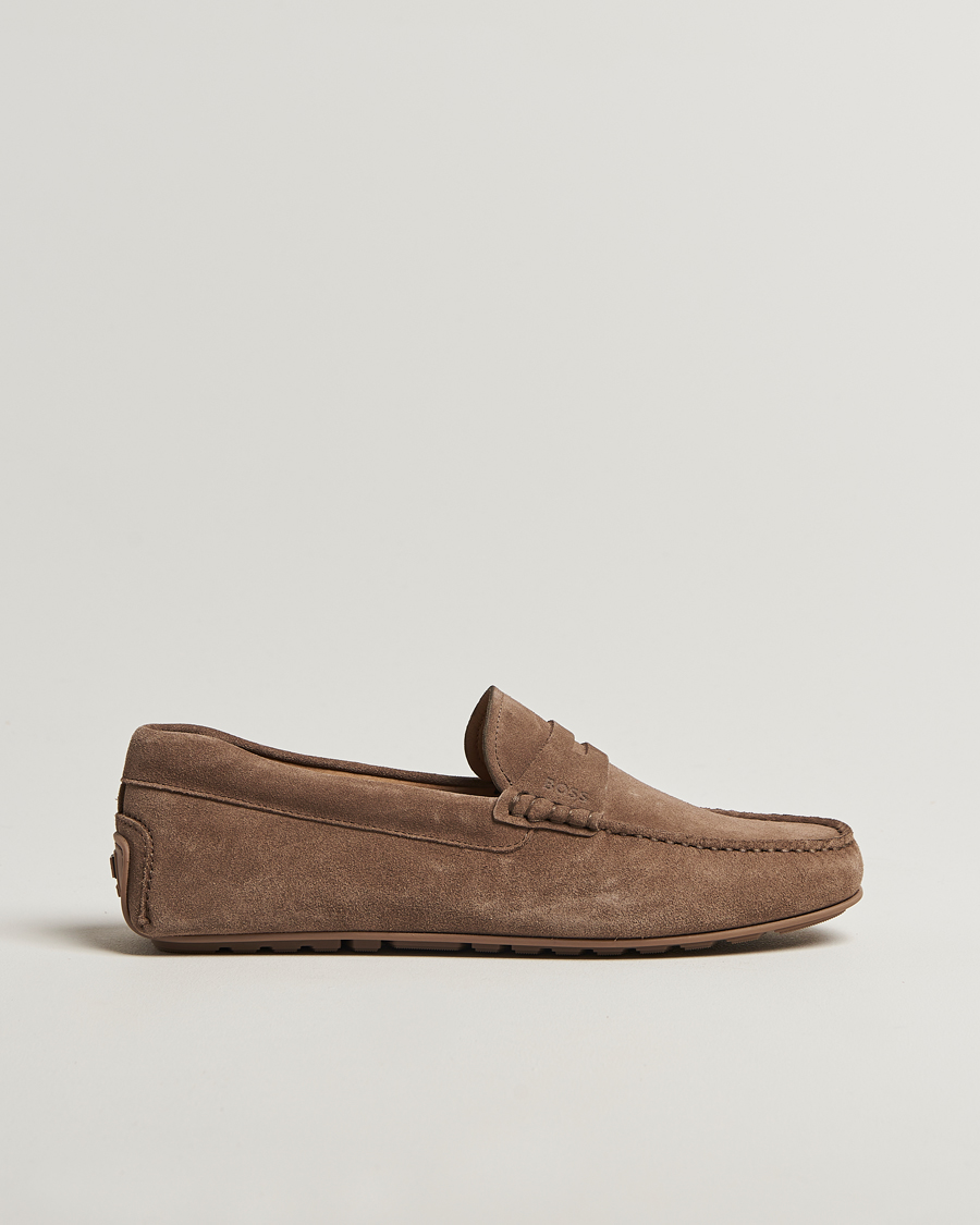 Mies | Loaferit | BOSS BLACK | Noel Suede Moccasin Medium Beige