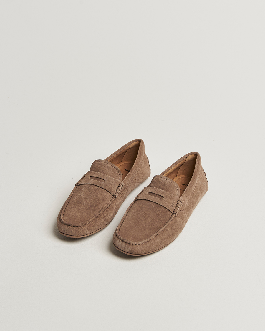 Mies | Loaferit | BOSS BLACK | Noel Suede Moccasin Medium Beige
