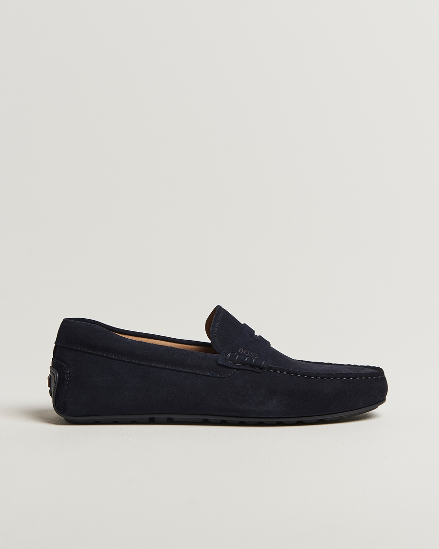 Mies | Loaferit | BOSS BLACK | Noel Suede Moccasin Dark Blue