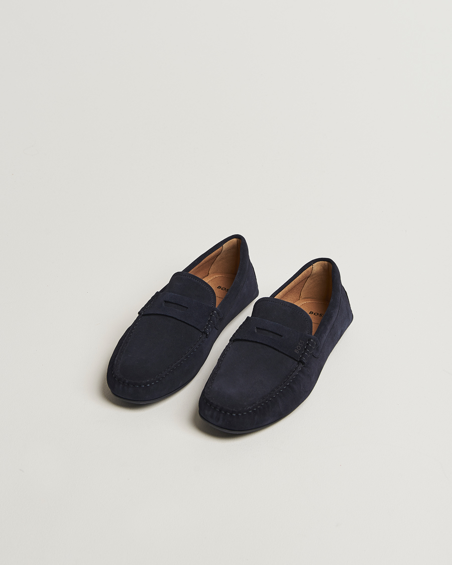 Mies | Loaferit | BOSS BLACK | Noel Suede Moccasin Dark Blue