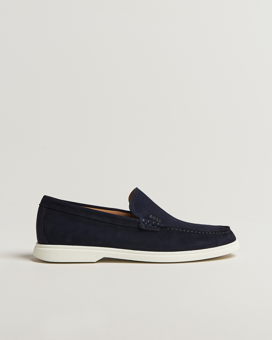 Mies | BOSS BLACK Sienne Suede Loafer Dark Blue | BOSS BLACK | Sienne Suede Loafer Dark Blue